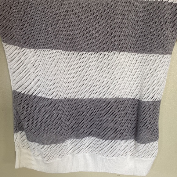 Express Striped Mesh Dolman Sleeve Sweater - XS - Picture 4 of 6